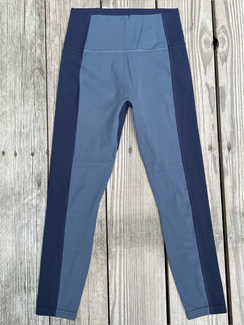 Athleta Transcend Colorblock 7/8 Tight Two Tone Leggings Women’s S Small Navy
